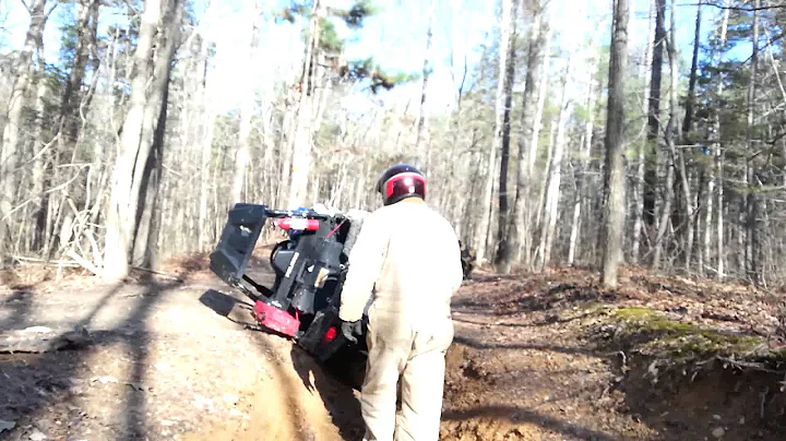 Laying on left side of polaris ace