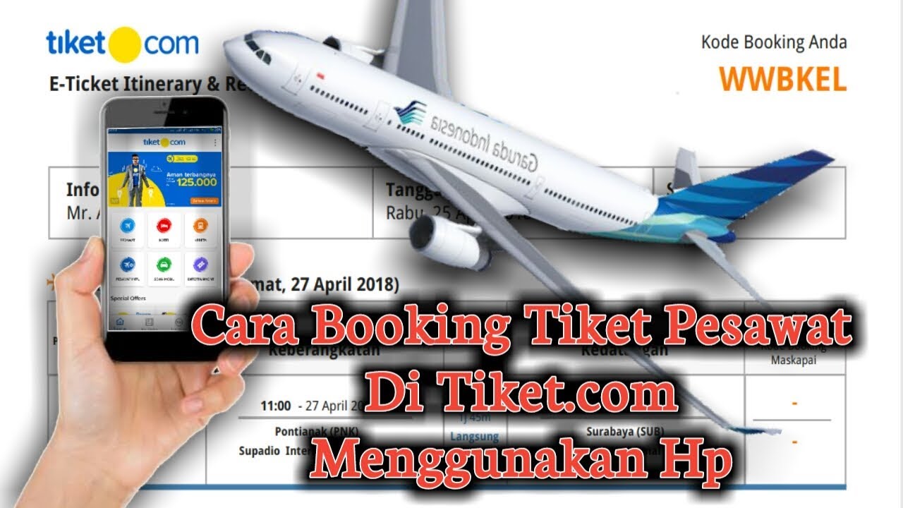 cara buka travel tiket pesawat