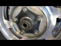 VTX1300 Rear Flange Spline Service + Rear Brakes Pad Replacement or Rear Tire Removal