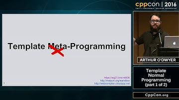 CppCon 2016: Arthur O