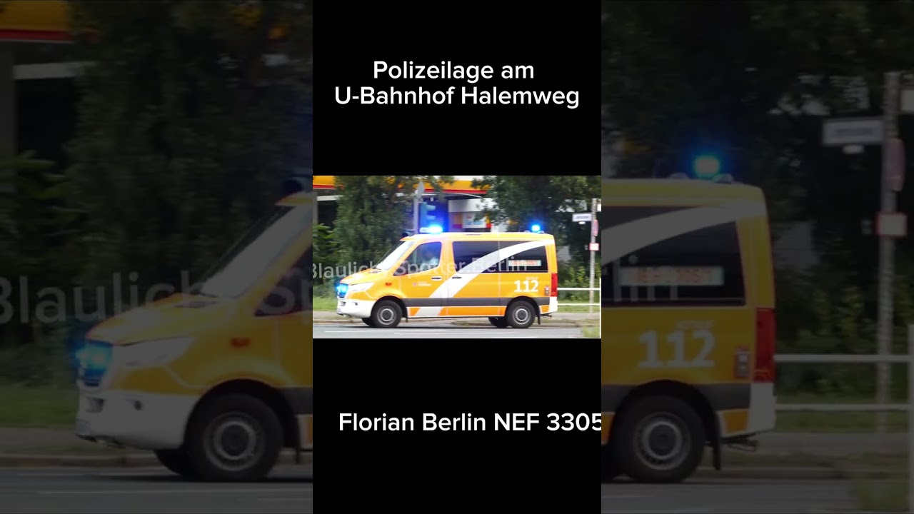 Polizeilage am U-Bahnhof Halemweg