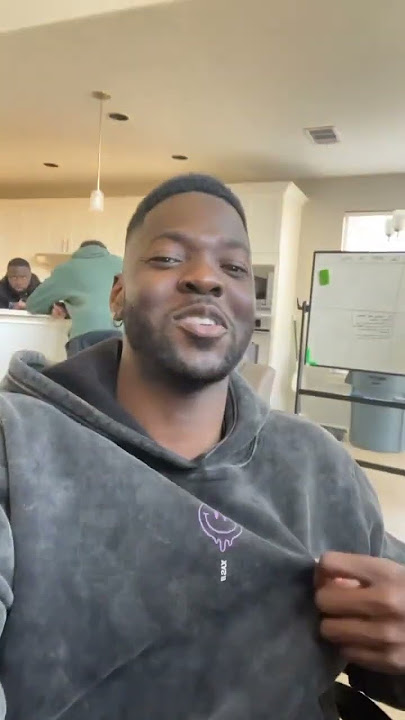 RDC Mark trying to show off his clean cut on the low with Dontai merch