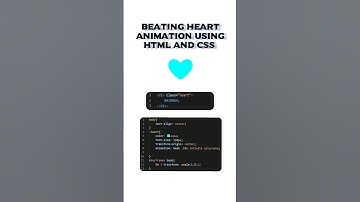 how to create beating heart animation using html and css #shorts #short #html