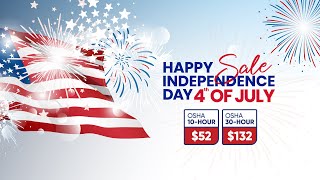 Independence Day Sale | 4th of July | OSHA Outreach Courses by Osha Outreach Courses 2,405 views 2 years ago 40 seconds