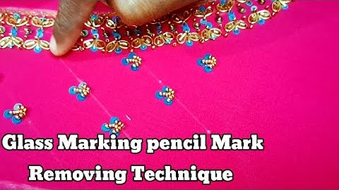 How to remove Glass marking pencil