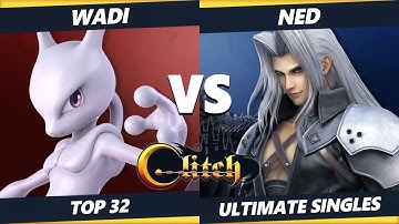Glitch Konami Code Top 32 - WaDi (Mewtwo) Vs. Ned (Sephiroth) Smash Ultimate Tournament