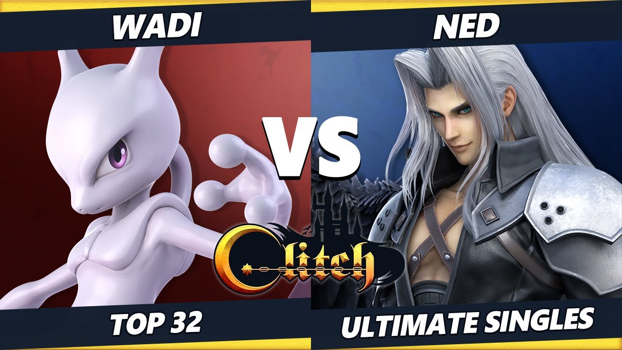 Glitch Konami Code Top 32 - WaDi (Mewtwo) Vs. Ned (Sephiroth) Smash Ultimate Tournament