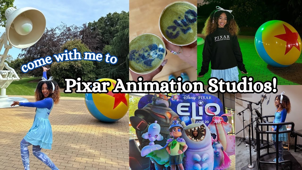 behind-the-scenes at PIXAR ANIMATION!!! ⭐️ a tour, voiceover booth + a sneak peak at Elio 🚀