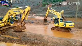 DETIK-DETIK EXCAVATOR TENGGELAM DI LUMPUR