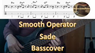 Sade Smooth Operator. Bass Cover Tabs Score Chords Transcription
