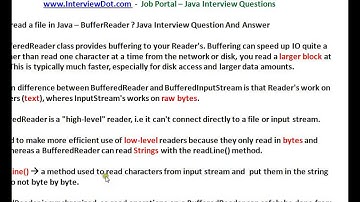 How To Read A File In Java Using BufferReader Java Interview Question And Answer