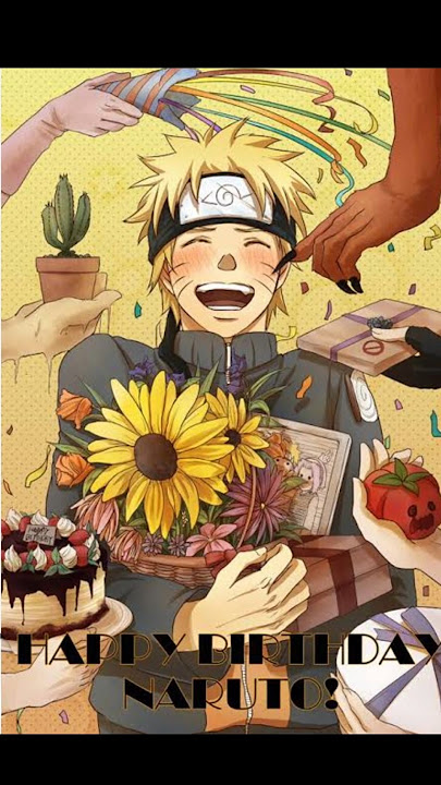 Happy Birthday our Main Character In Anime 🥳 Naruto Uzumaki 😊 #shorts #viral #1mviewers #naruto