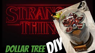 STRANGER🧇THINGS DIY DART Demogorgon  Dollar Tree Craft Update