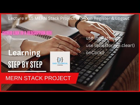 Lecture # 15 MERN Stack Project Work on Register & Logout Urdu/Hindi #project #node #reactjs #code