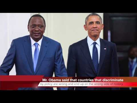 KTF News - U S President Tries to Export Gay Rights to Kenya