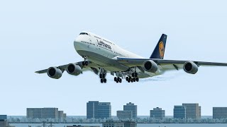 Best Landing From Lufthansa Boeing 747-8 Into Frankfurt Airport