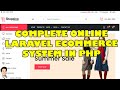 Complete laravel ecommerce system in php mysql  free source code download