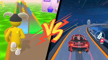 Giant Rush vs Race Master 3D Gameplay (Android / iOS) All Level Walkthrough