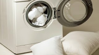 Как стирать подушки в стиральной машине/Как стирать перьевые подушки