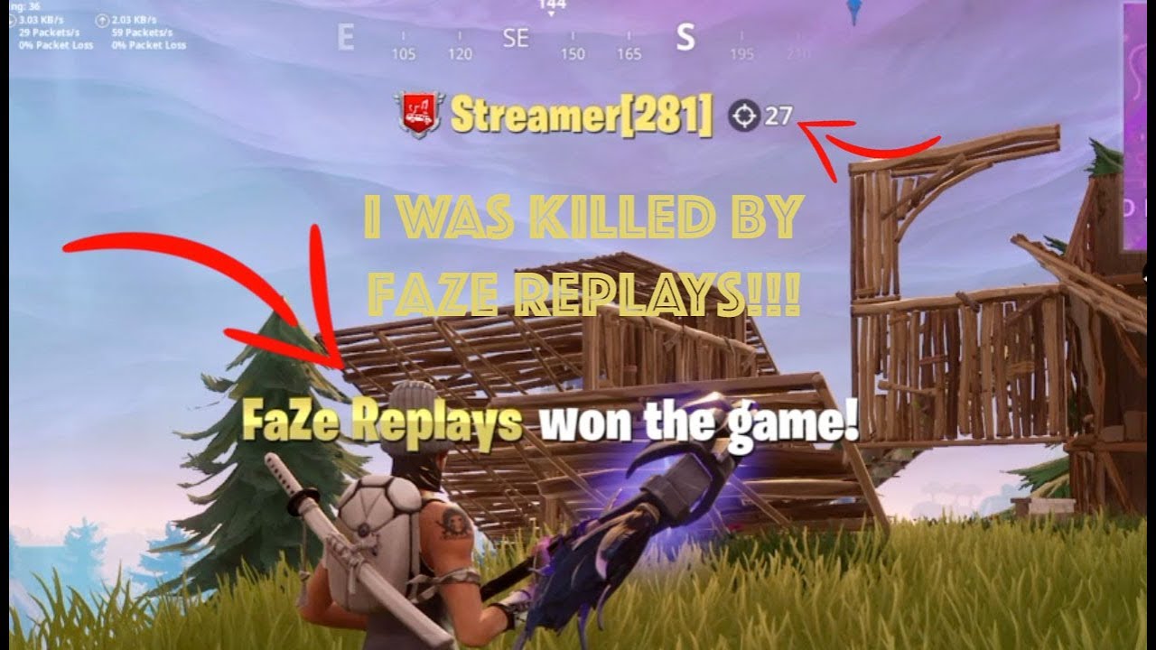 FAZE REPLAYS KILLED ME!!! | FORTNITE BATTLE ROYALE - YouTube