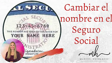 ¿Cómo cambio mi nombre en la tarjeta del Seguro Social después de casarme?