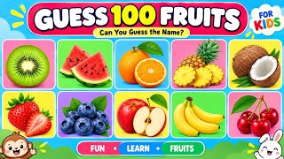 Guess The Fruit in 3 Seconds || 100 Different Types Of Fruits