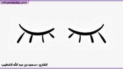 القارئ ذو النفس الطويل🌷💔 القارئ سعيد الخطيب أغمض عينك واسمع بقلبك