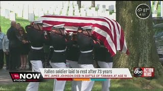 Fallen soldier laid to rest after 73 years
