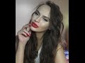 Вечерний блестящий макияж в голивудском стиле / красные губы/hollywood holiday glam make up