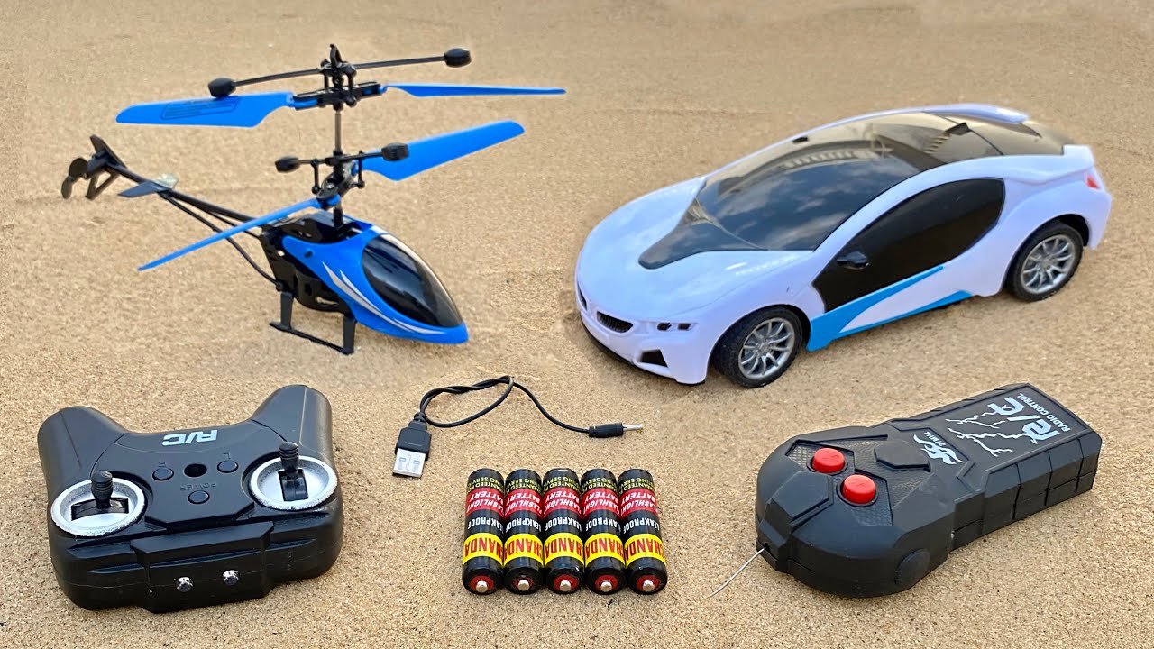 Best White RC Car and Remote Control Helicopter Unboxing 😍 # ...