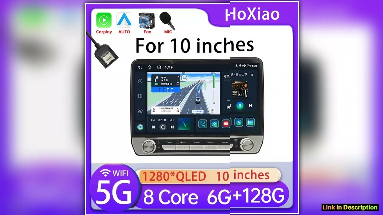 Android 12 Car Radio 10 inch Multimedia Play Auto stereo receiver Player 5GWIFI 8Core GPS For Toyot