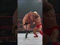Brock Lesnar sends Ric Flair flying from a kick out!