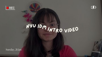Sejal Vaswani | NYU IDM Application Video | Fall 2024