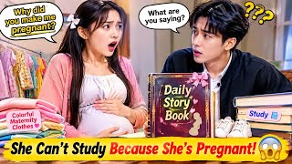 Download lagu Dia bilang dia tidak bisa belajar karena sedang hamil! 😱😂