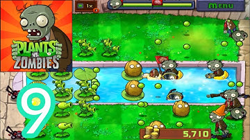 Plants Vs Zombie Gameplay Walkthrough Part 9 Pool 3-4 (Android, iOS)