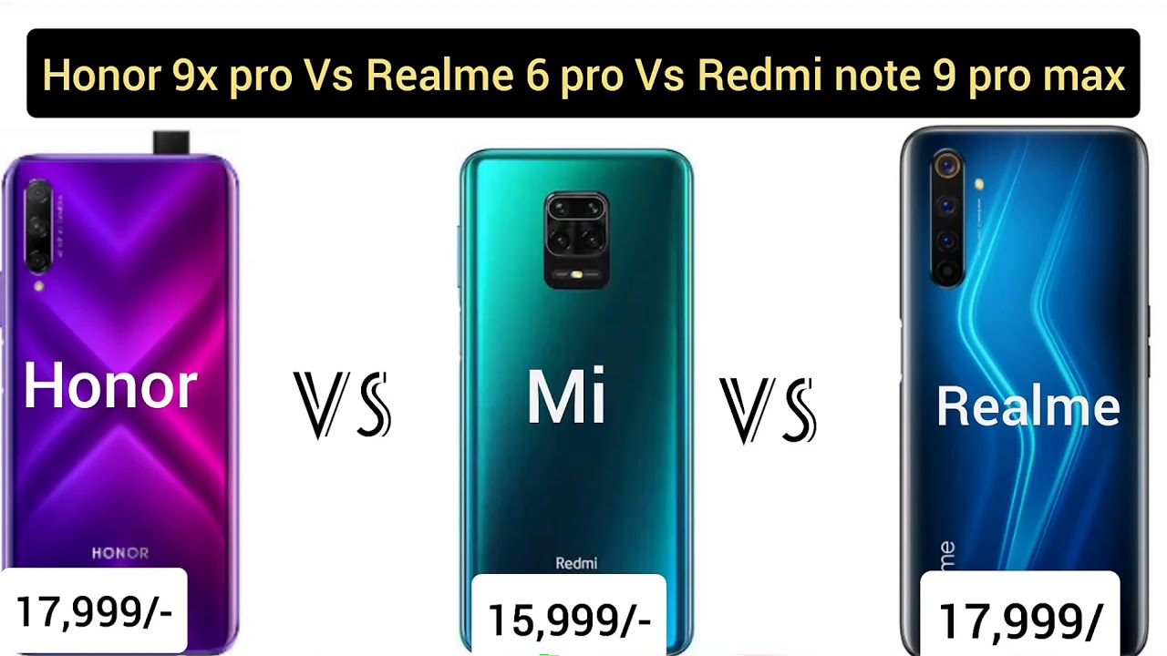 Honor 9x Vs Redmi Note 10 Pro