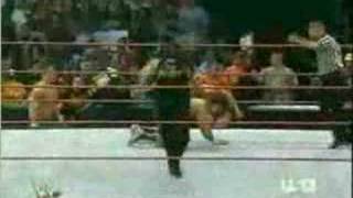 Jeff Hardy Slips Off Carlito's Back and Falls to Floor