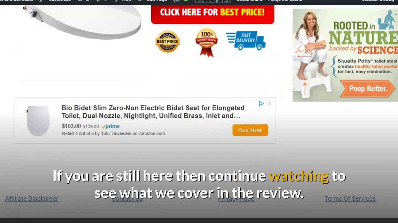 Bio Bidet Slim ZeroNon Electric Bidet Seat Review YouTube