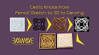 Celtic Knots: Pencil Sketch to 3D Model to Laser or CNC Carved