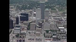 Downtown Tulsa 1994 Raw Footage from MetLife Blimp