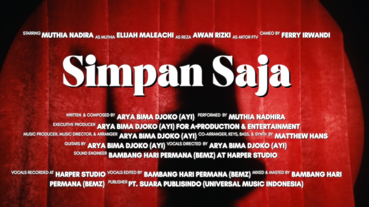 Watch Muthia Nadhira - Simpan Saja (Official Video) on YouTube Watch Muthia Nadhira - Simpan Saja (Official Video) on YouTube