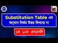 How to make sentence from Substitution Table | Bangla Tutorial