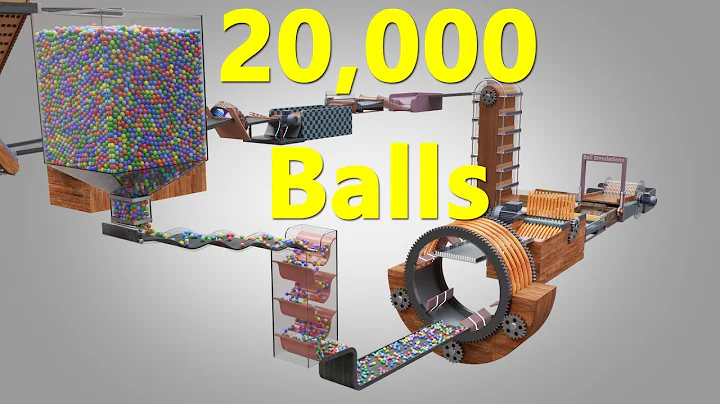 20,000 Colorful Balls Marble Run Loop animation V28