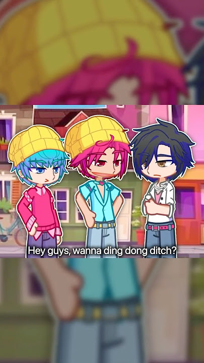 Ding dong ditch gone wrong #huntrix #sajaboys #kpopdemonhunters #gacha #gachaclub #gachalife #memes
