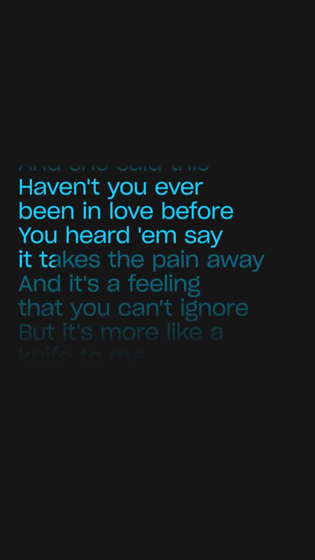 Lewis Capaldi - Haven't you ever been in love before (Karaoke SHORT)