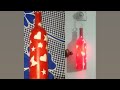 Diy home decor bottle art  idea simple lamp bottle dream world creation 