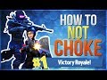 HOW TO WIN | How to Stop Choking Under Pressure (Fortnite Battle Royale)