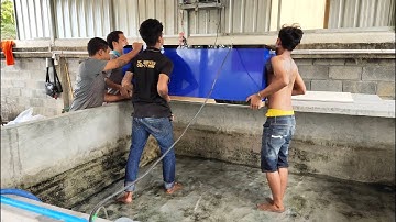 Hai สระบุรี - งานเปลี่ยนระบบกรองบนบ่อปลาคาร์พจากเดิมเป็น "ตู้กรอง" พร้อมล้างบ่อ + ชุดเติมน้ำดี Set 3