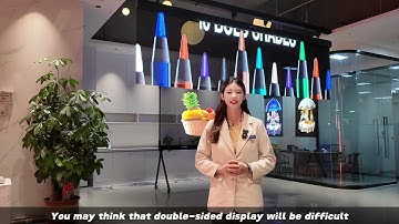 Muxwave Double-sided Frameless Holographic Transparent Led Screen 3D Display Video Wall Digital Sign