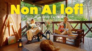 we play summer lofi for calm and stress relief at a cozy terrace 🌳🐾